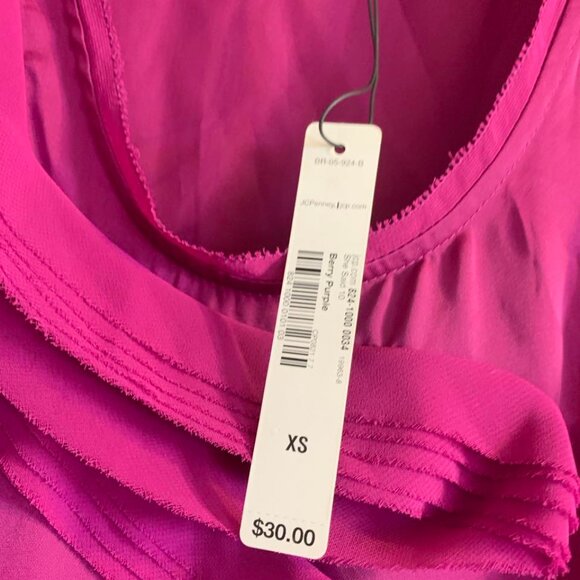 NWT She Said Magenta Purple Blouse Size XS - Picture 4 of 10